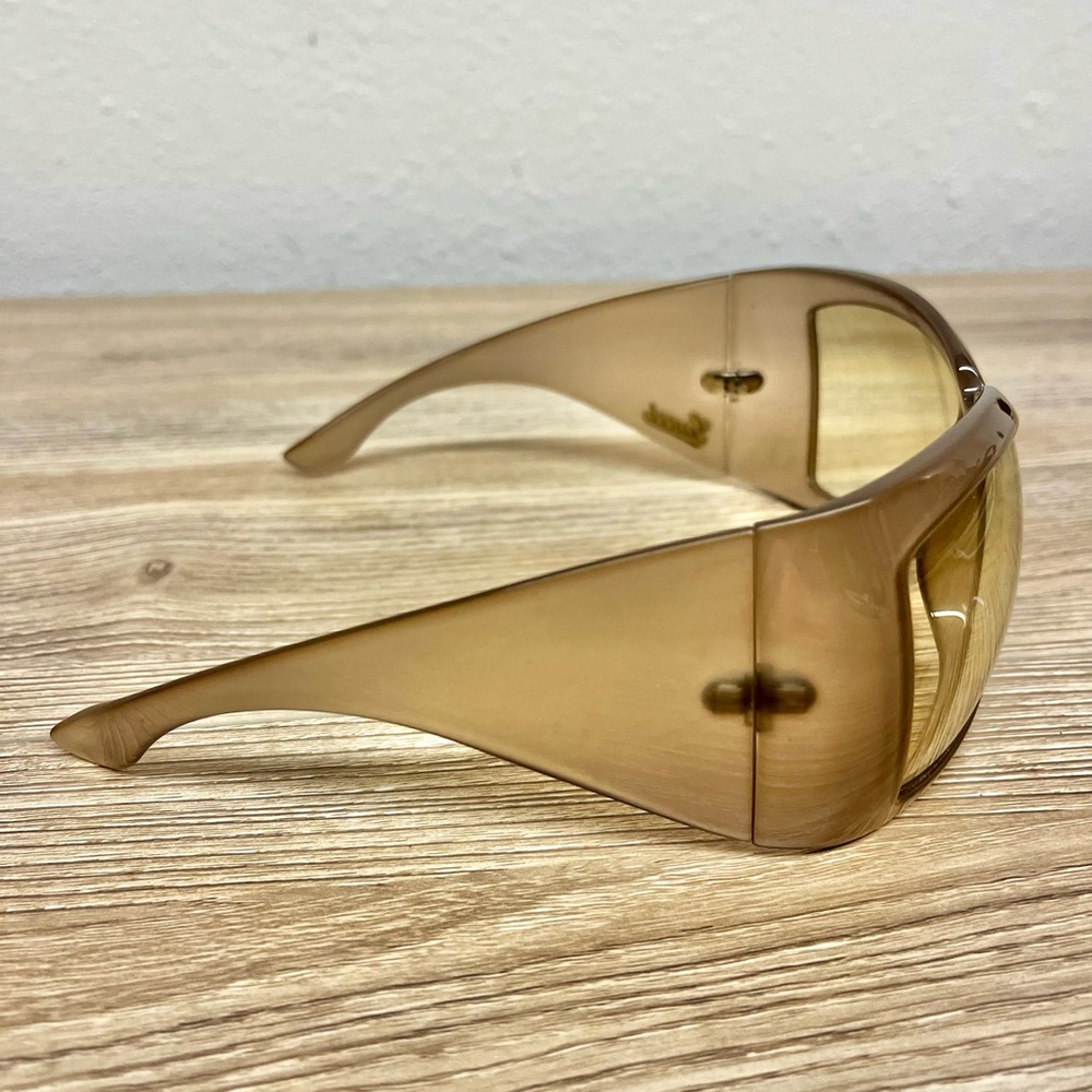 2000s Gucci Shield Sunglasses Translucent Y2k - image 5